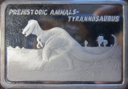 10 Won Tyrannosaurus, North Korea, 2010 reverse image