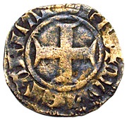 2 Mites - Philip the Good shield, Belgium, 1430-1467 reverse image