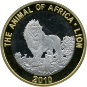 20 Won Lion, North Korea, 2010 reverse image