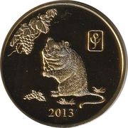 20 Won Year of the Rat, North Korea, 2013 reverse image