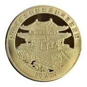 20 Won Seated Gold and Bronze Buddha Statue obverse image