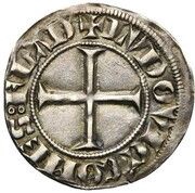 ¼ Groat - Louis I of Nevers, Belgium, 1331-1337 reverse image