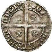 ¼ Groat "Braspenning" - John the Fearless reverse image