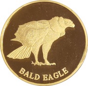 200 Won Bald Eagle, North Korea, 2015 reverse image