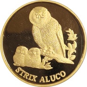 200 Won Strix Aluco, North Korea, 2015 reverse image