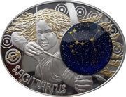 10 Denari Sagittarius reverse image