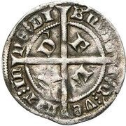 ½ Groat - Louis II de Male, Belgium, 1369-1370 reverse image