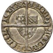 ½ Groat "Botdrager" - Philip the Bold, Belgium, 1389-1404 reverse image