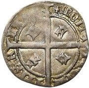 ½ Groat "Kromstaart" - John the Fearless, Belgium, 1418-1419 reverse image