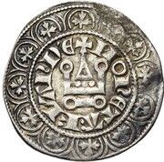 1 Groat - Robert III of Bethune Tournois castle, Belgium, 1305-1306 reverse image