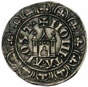 1 Groat - Robert III of Bethune Brabançon castle, Belgium, 1305-1322 reverse image
