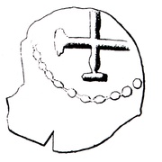 ½ Penning obverse image