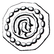 ½ Penning obverse image