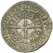 1 Groat "Compagnon" - Louis II, Belgium, 1346-1364 reverse image