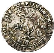 1 Groat "Rozebeker" - Philip the Bold, Belgium, 1384-1386 reverse image