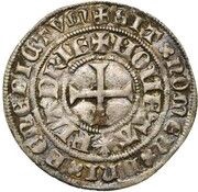 1 Groat "Leliaert" - Philip the Bold, Belgium, 1387-1389 reverse image