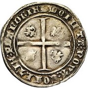 1 Groat "Braspenning" - John the Fearless, Belgium, 1409-1416 reverse image