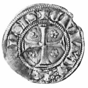1 Penning - Eirik Magnusson First minting period, Norway, 1280-1285 reverse image
