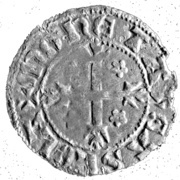1 Penning - Håkon Magnusson First minting period, Norway, 1285-1290 reverse image