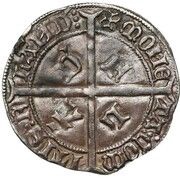 1 Groat "Kromstaart" - Philip the Good, Belgium, 1419-1430 reverse image
