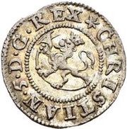 2 Skilling - Christian V, Norway, 1673 obverse image