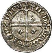 1 Groat - Philip the Handsome, Regency Ghent Revolt, Belgium, 1489-1490 reverse image
