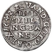 4 Skilling - Christian IV, Norway, 1641-1642 reverse image