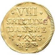 8 Skilling - Christian VI Pattern reverse image