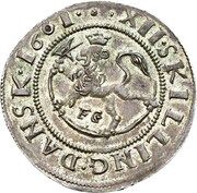 ⅛ Speciedaler - Frederik III, Norway, 1661 reverse image