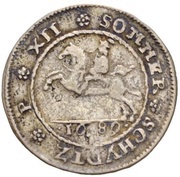 12 Skilling - Christian V Sommer Schydtz, Norway, 1689 reverse image