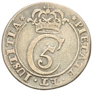 1 Mark - Christian V obverse image