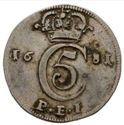 1 Mark - Christian V, Norway, 1681-1686 obverse image