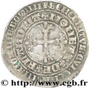 2 Groats "Botdrager" - Louis II, Belgium, 1365-1383 reverse image