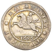 1 Mark - Christian V Winter Schydtz, Norway, 1689 reverse image