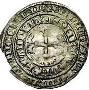 2 Groats - Philip the Bold, Belgium, 1384 reverse image