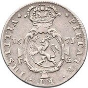 ¼ Speciedaler - Christian V, Norway, 1671-1675 reverse image