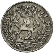 2 Mark - Christian V, Norway, 1689-1699 reverse image