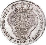 2 Mark - Frederik IV, Norway, 1725-1726 reverse image