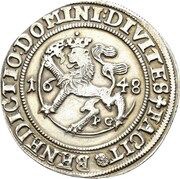 ½ Speciedaler - Christian IV, Norway, 1648 reverse image