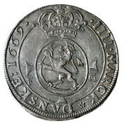 4 Mark - Frederik III, Norway, 1669 reverse image