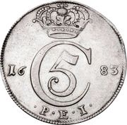 4 Mark - Christian V obverse image
