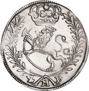 4 Mark - Christian V, Norway, 1681-1695 reverse image