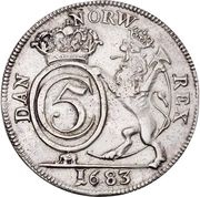 4 Mark - Christian V obverse image