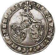 2 Groats "Braspenning" - John the Fearless Uncrossed As obverse image