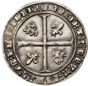 2 Groats "Braspenning" - John the Fearless Uncrossed As, Belgium, 1409-1416 reverse image
