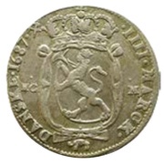 4 Mark - Christian V, Norway, 1687-1688 reverse image