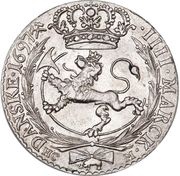 4 Mark - Christian V, Norway, 1688-1699 reverse image