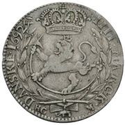 4 Mark - Christian V, Norway, 1690-1695 reverse image