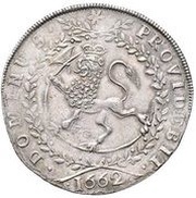 1 Speciedaler - Frederik III, Norway, 1662 reverse image