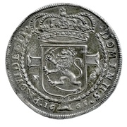 1 Speciedaler - Frederik III, Norway, 1665 reverse image